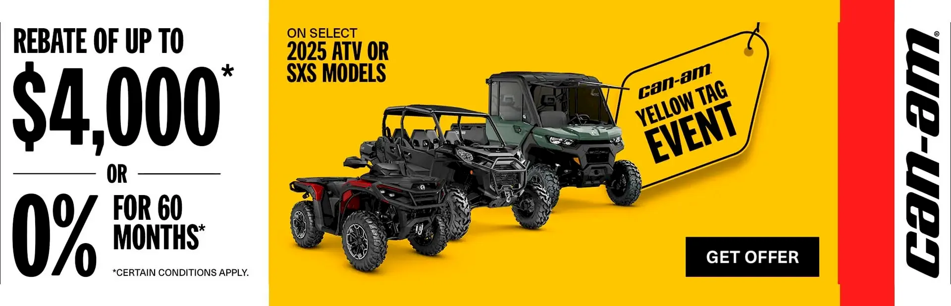 You are currently viewing Retail Promotion – Can-Am ORV 2025